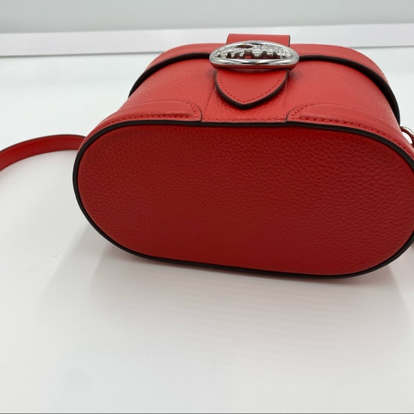 Coach PebbleLeather Georgia Crossbody Bright Poppy - Picture 5 of 11
